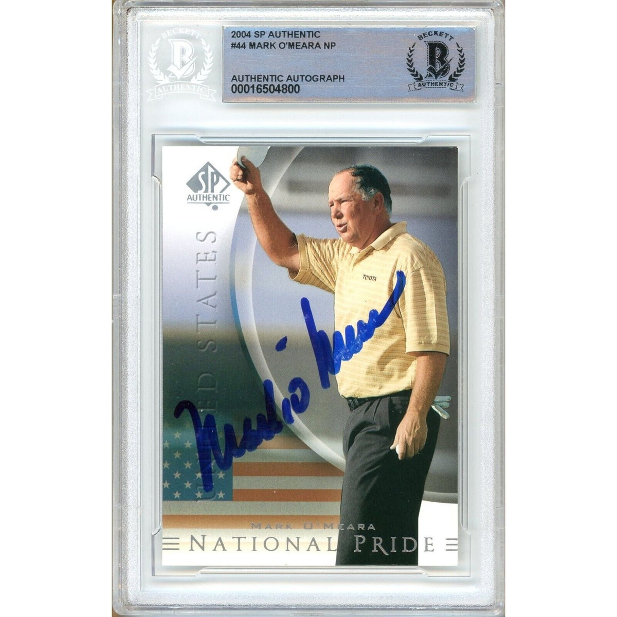 Mark Meara Signed Autographed Trading Card Beckett BAS