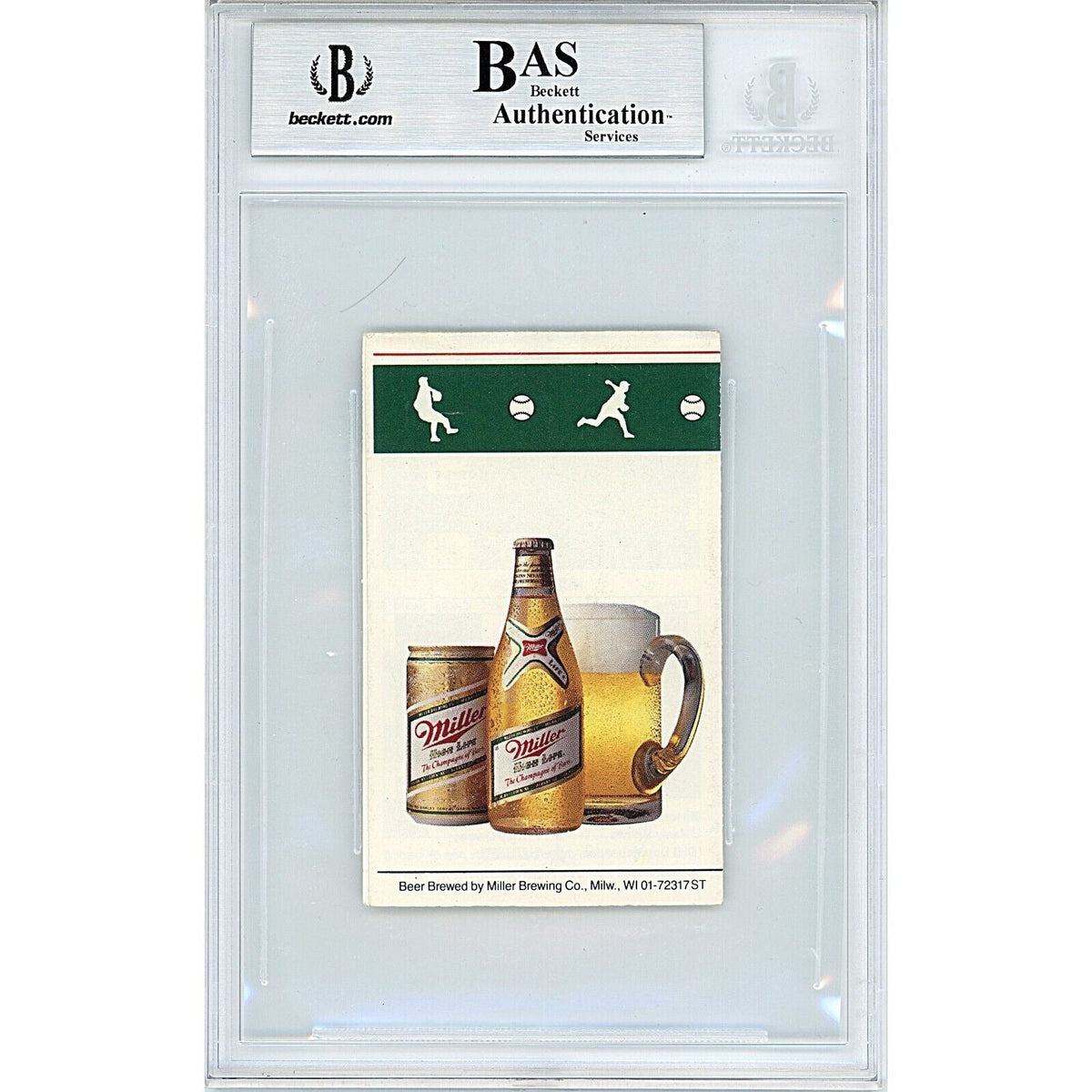 Joe Morgan Oakland Athletics Autographed Signed Trading Card Beckett BAS