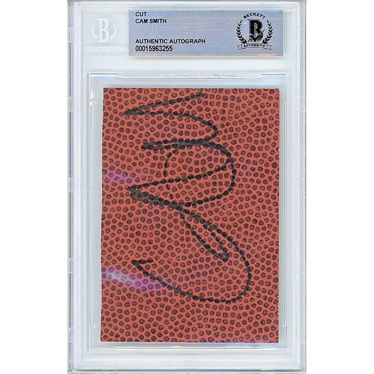 Cam Smith South Carolina Gamecocks Signed Cut Signature Beckett BAS