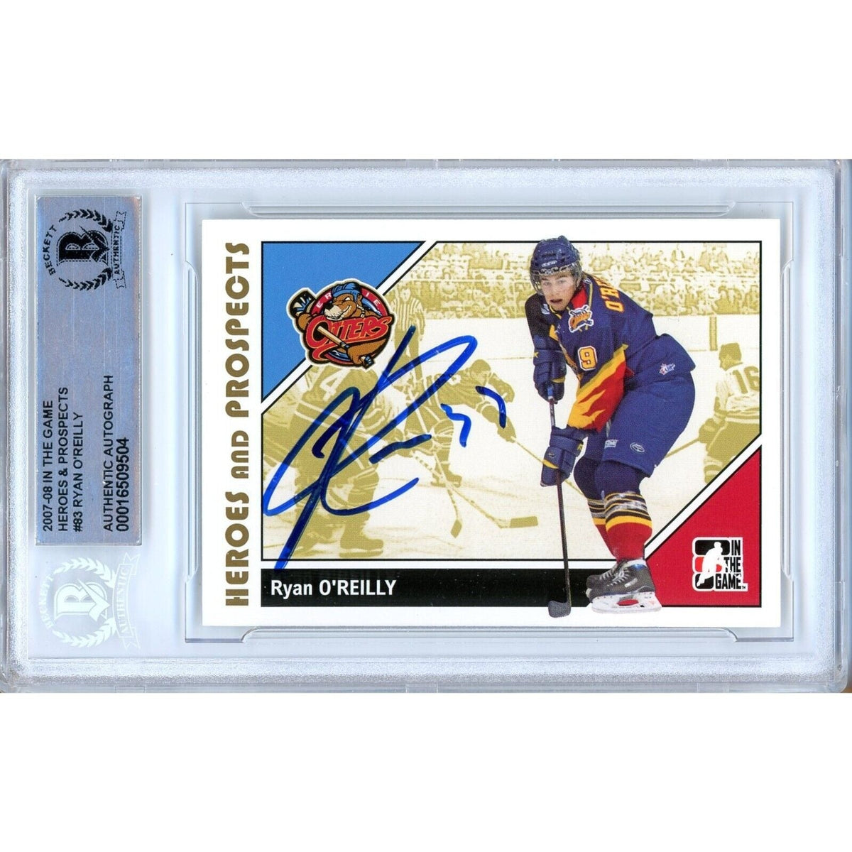 Ryan Reilly St Autographed Trading Card Beckett BAS