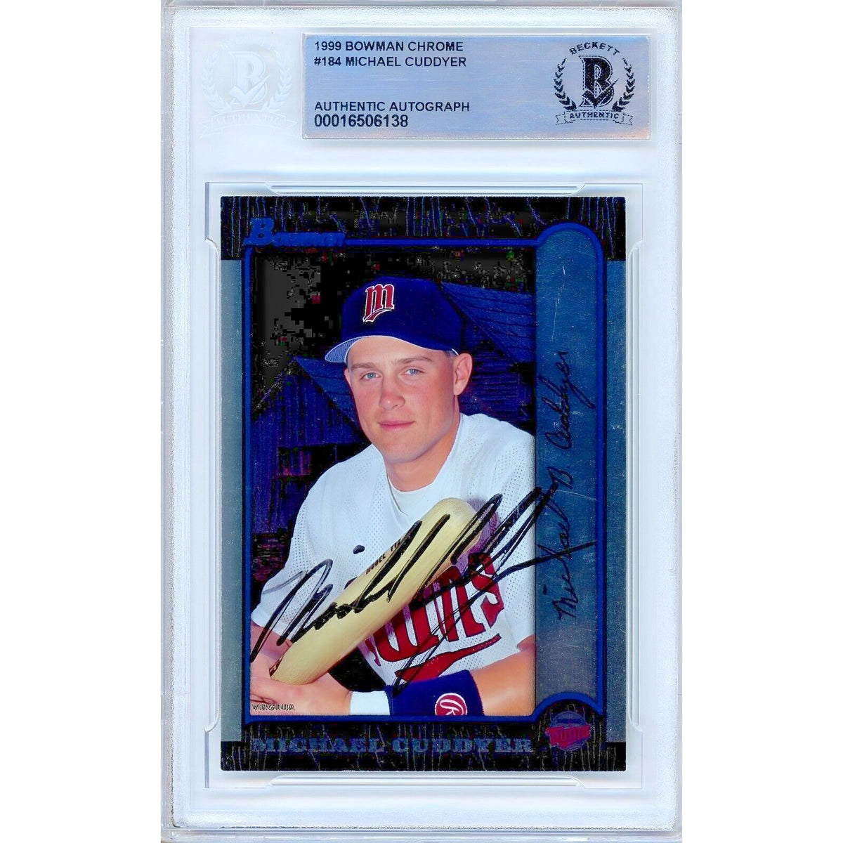 Michael Cuddyer Minnesota Twins Signed Autographed Trading Card Beckett BAS
