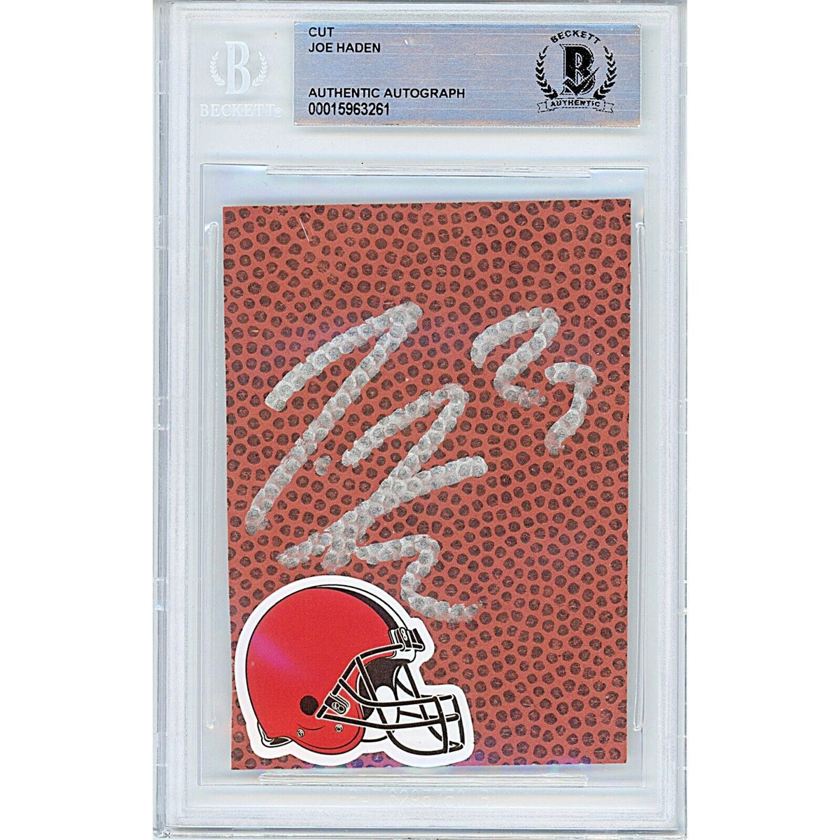 Joe Haden Cleveland Browns Autographed Trading Card Beckett BAS