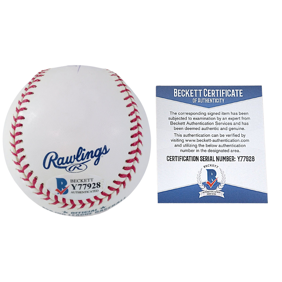 Dave Stewart Oakland Athletics Autographed Baseball Beckett BAS