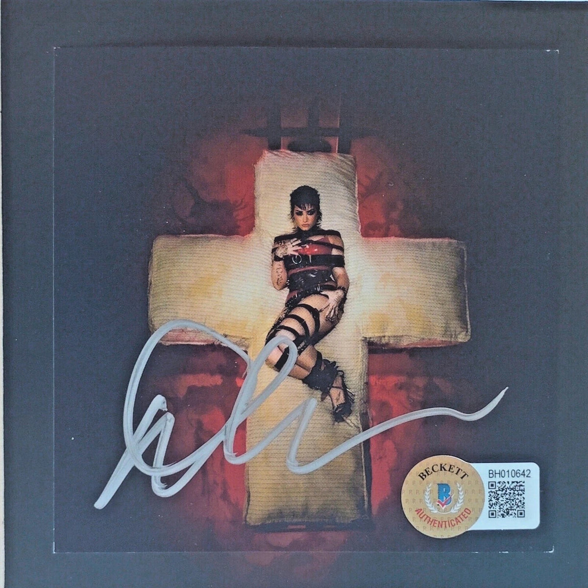 Demi Lovato Autographed Holy Fvck Signed Trading Card Beckett BAS
