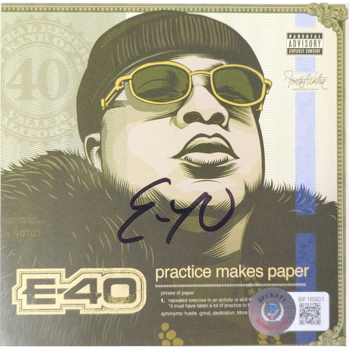 Autographed Practice Makes Paper Autograph Trading Card Beckett BAS