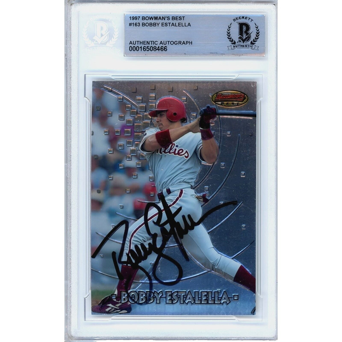 Bobby Estalella Bowman Best Autographed Trading Card Beckett BAS