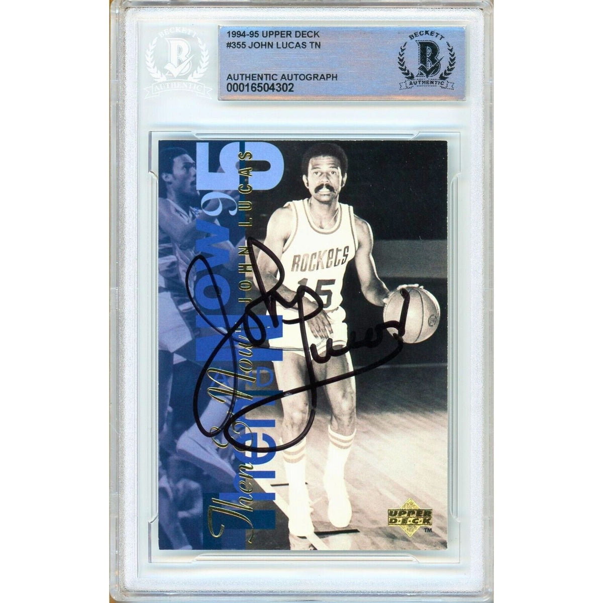 John Lucas Upper Deck Autographed Trading Card Beckett BGS