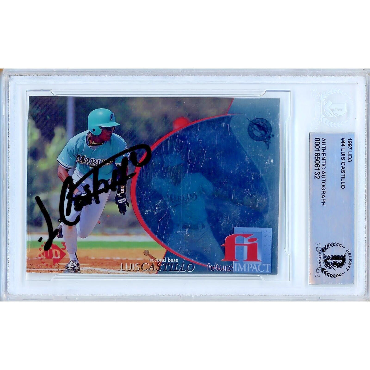 Luis Castillo Upper Deck Autographed Trading Card Beckett BAS