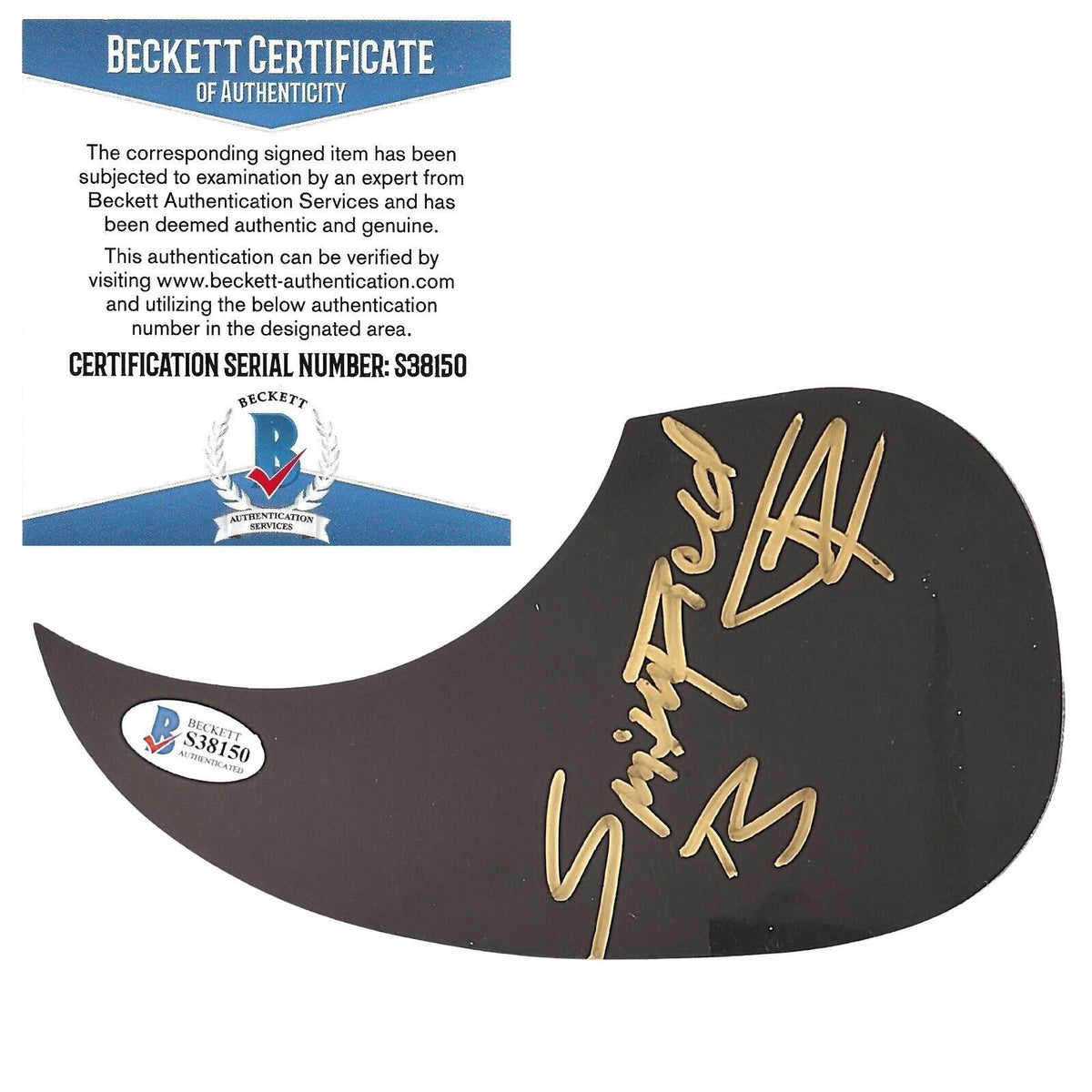 Smithfield Country Music Signed Pick Guard Autographed Memorabilia Beckett BAS