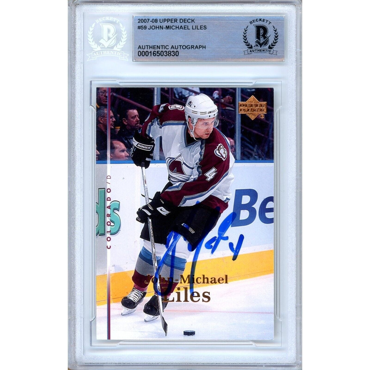 John Michael Upper Deck Autographed Trading Card Beckett BAS