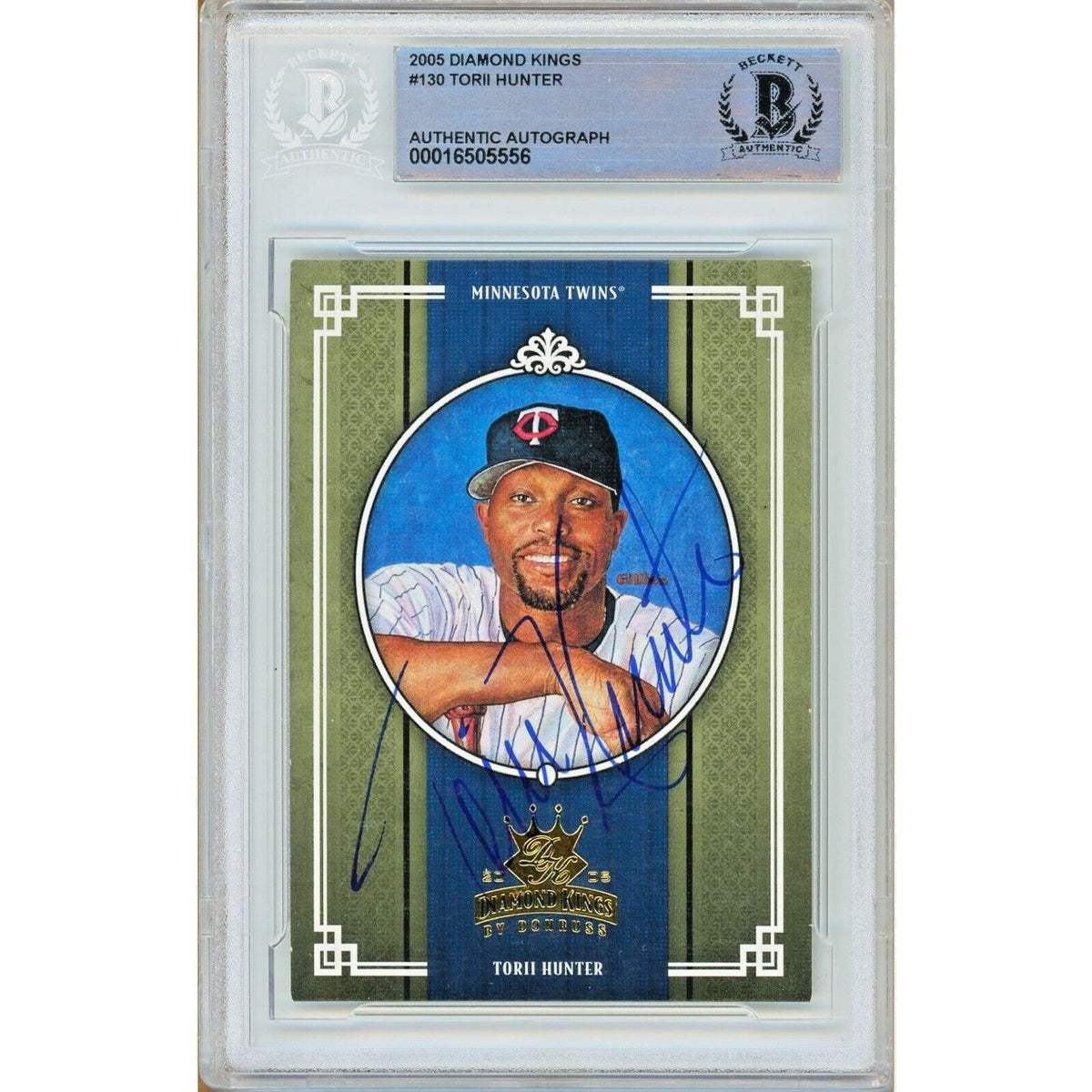 Torii Hunter Minnesota Twins Signed Autographed Trading Card Beckett BGS