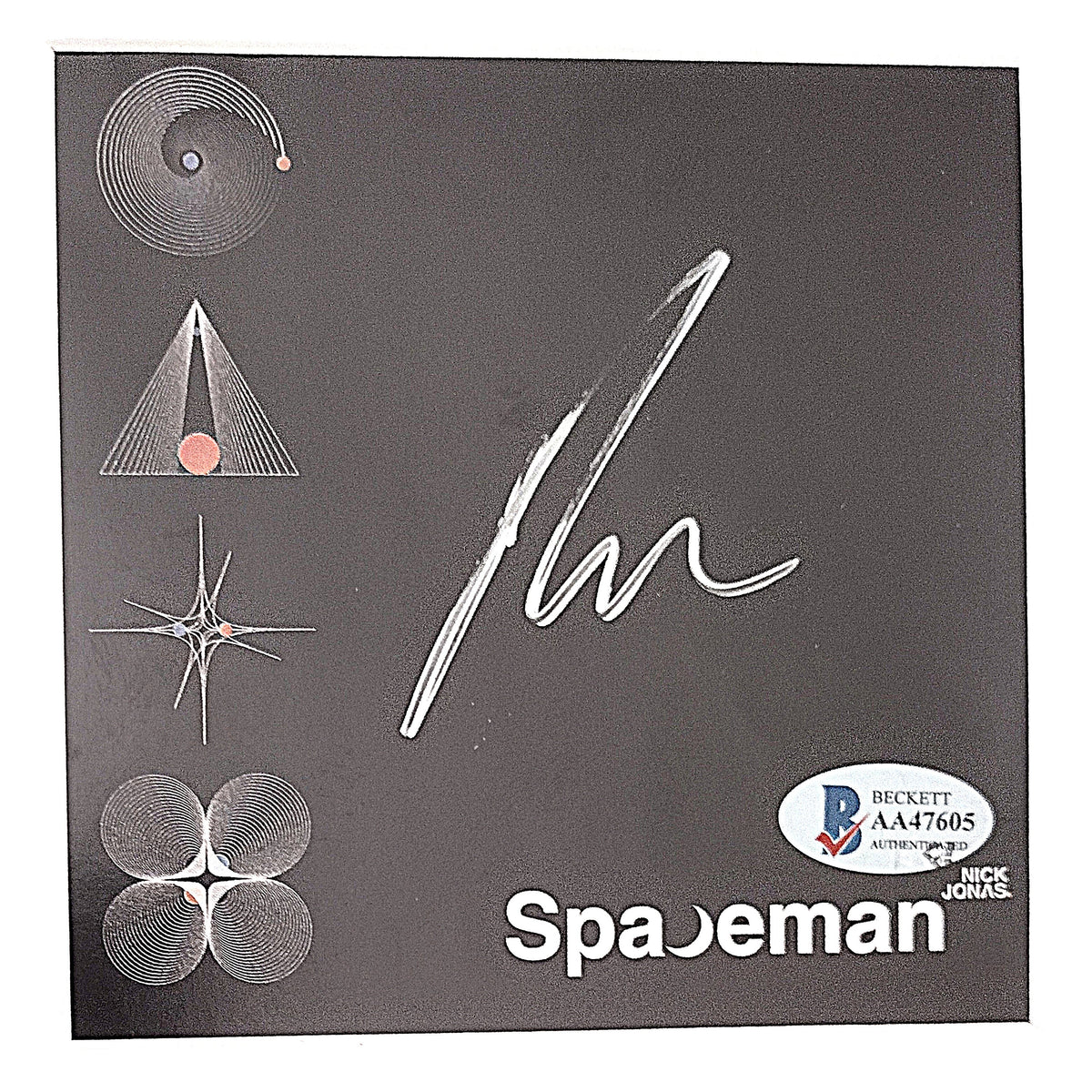 Nick Jonas Signed Spaceman Autograph Photo Beckett BAS