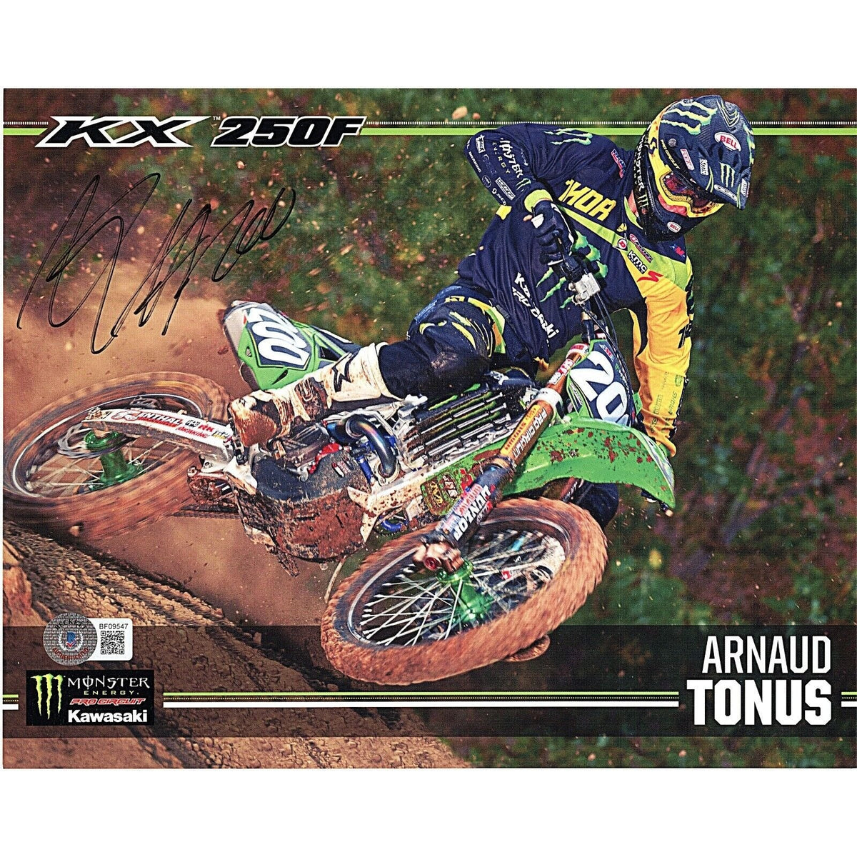Arnaud Tonus Supercross Signed Autographed Photo Beckett BAS