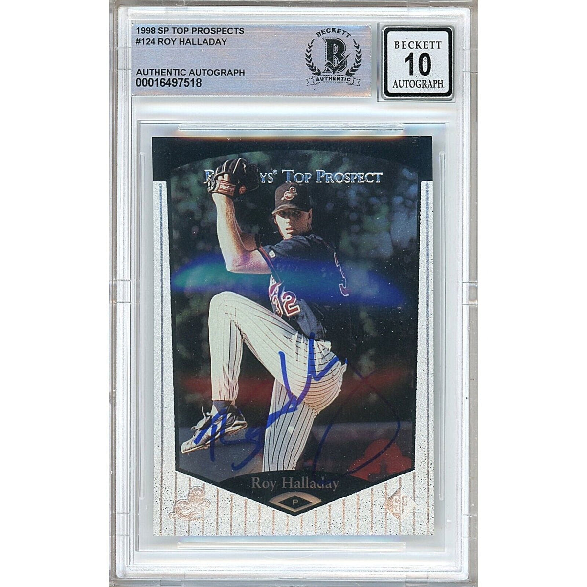 Roy Halladay Philadelphia Phillies Signed Autographed Trading Card Beckett BGS