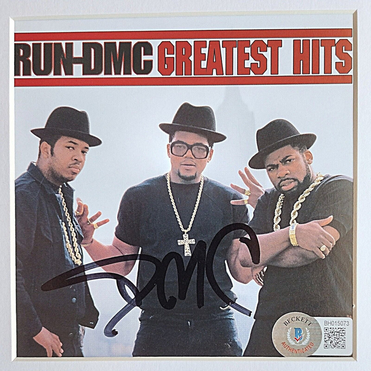 Run Greatest Hits Album Darryl Signed Cd Beckett BAS