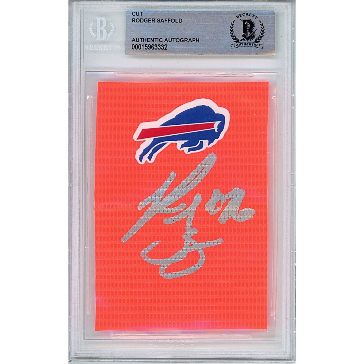 Rodger Saffold Buffalo Bills Signed Autographed Cut Signature Beckett BAS