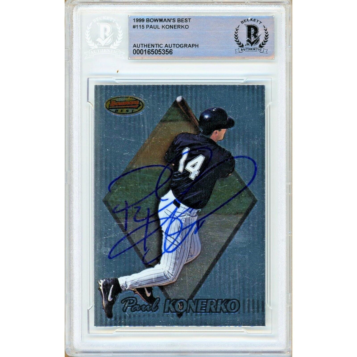 Paul Konerko Chicago White Sox Autographed Trading Card Beckett BAS