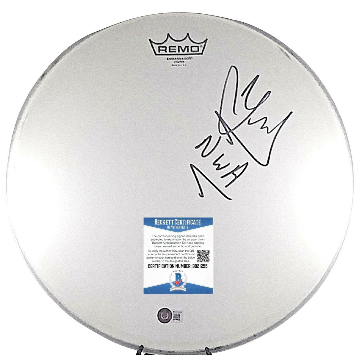 Dj Yella Autographed Drum Head Trading Card Beckett BAS