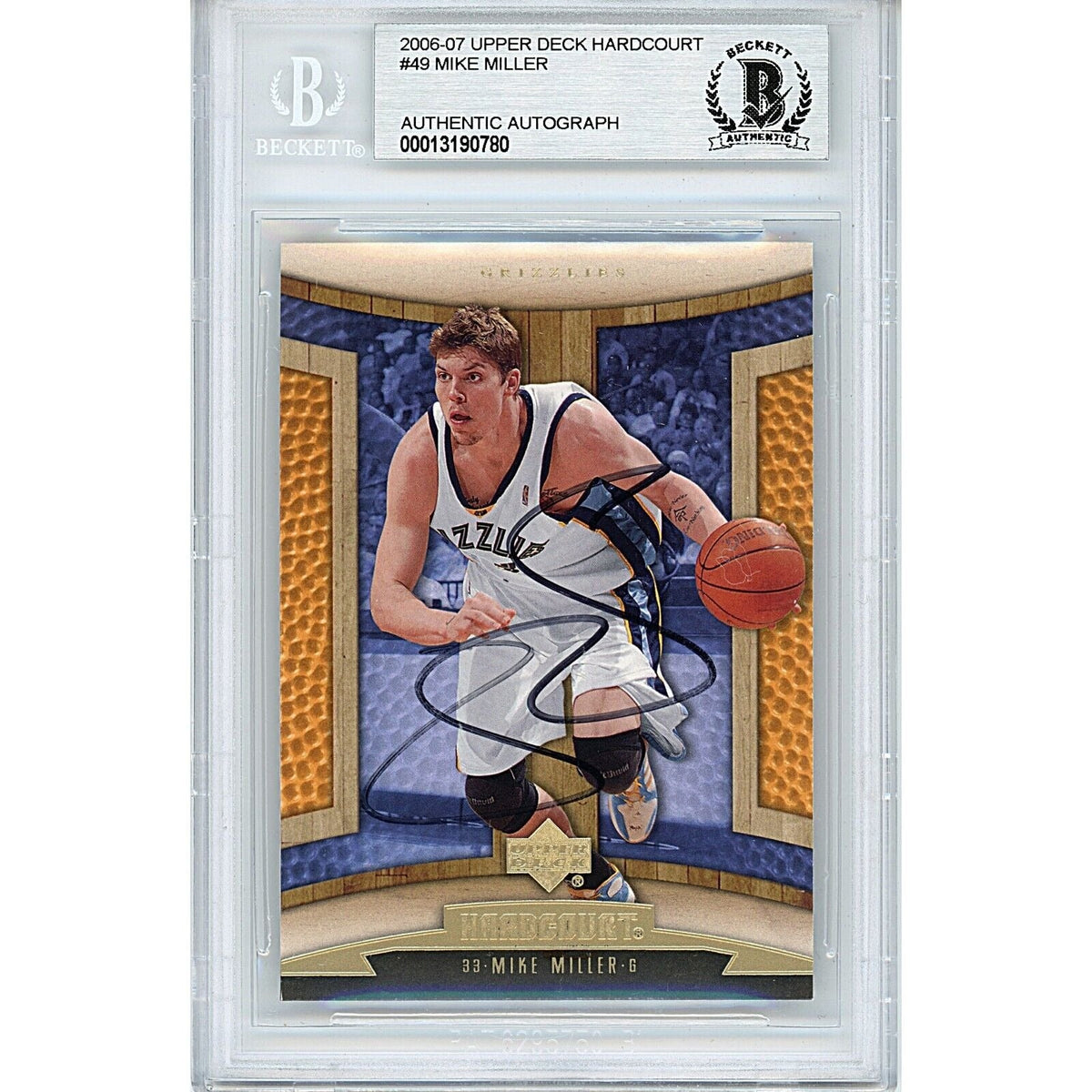Mike Miller Memphis Grizzlies Signed Autographed Trading Card Beckett BAS