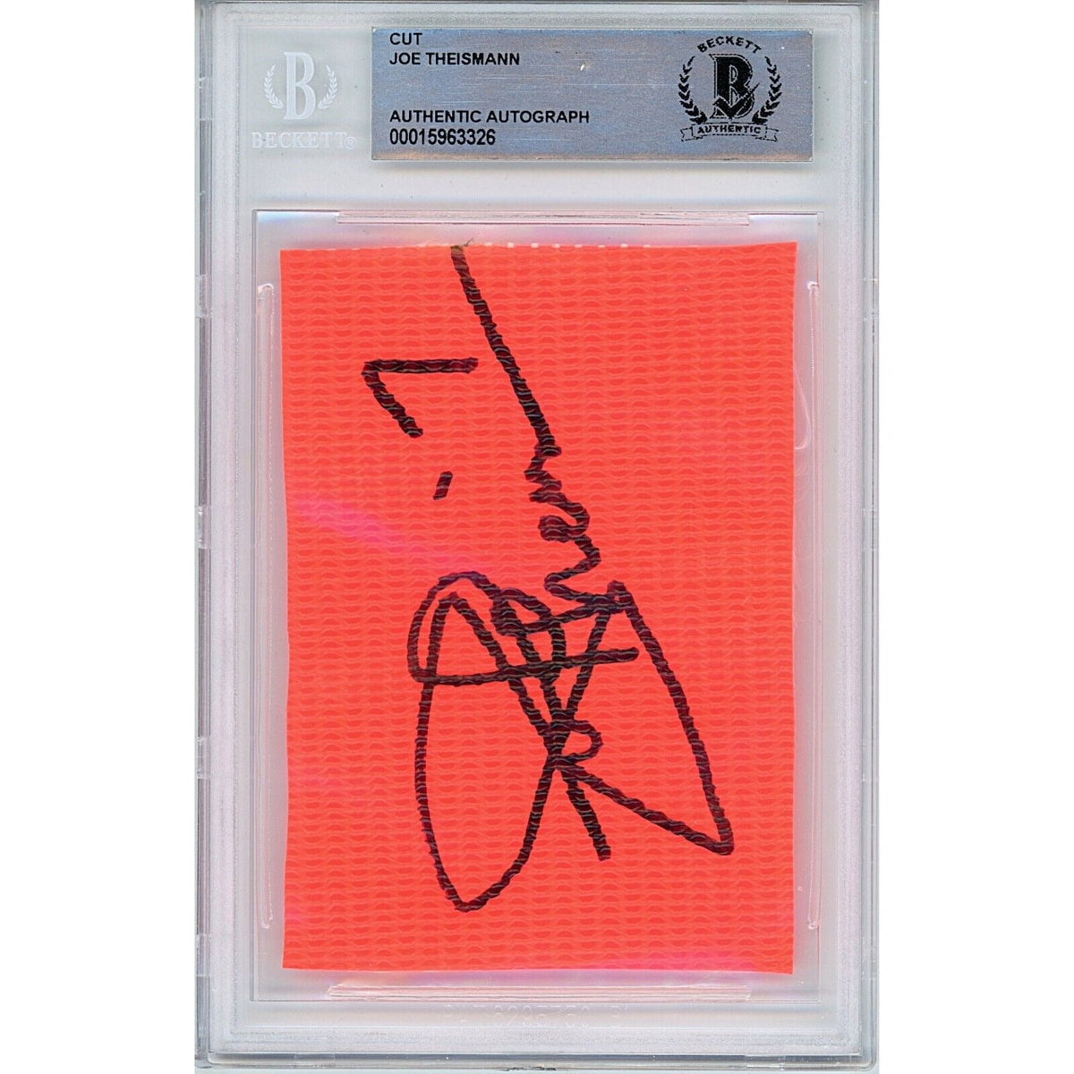 Joe Theismann Washington Commanders Autographed Signed Trading Card Beckett BAS