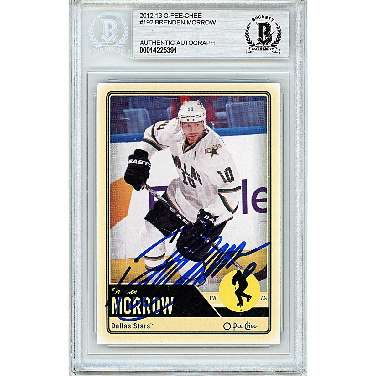 Brenden Morrow Dallas Stars Autographed Trading Card Beckett BAS