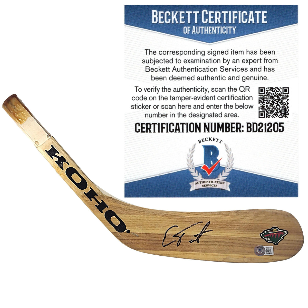 Cam Talbot Minnesota Wild Signed Autographed Photo Beckett BAS
