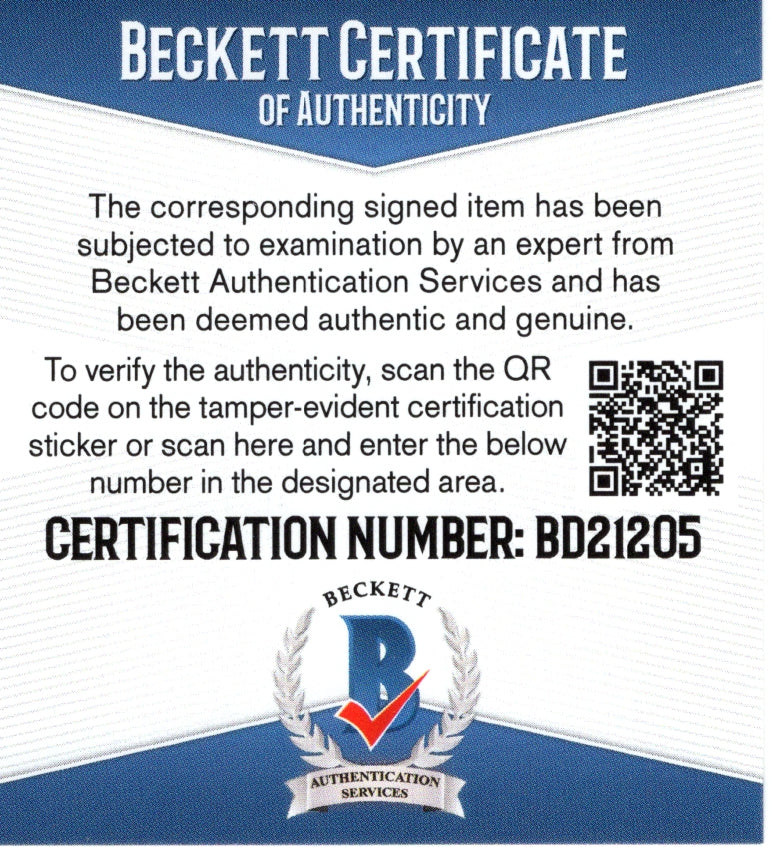 Cam Talbot Minnesota Wild Signed Auto Photo Beckett BAS