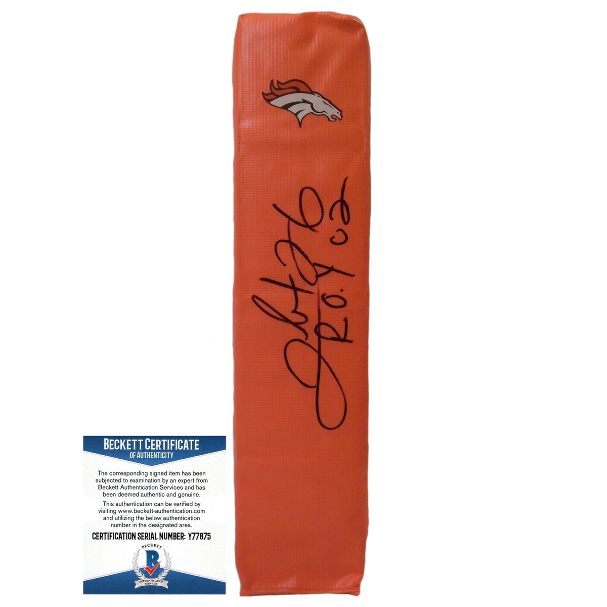 Clinton Portis Denver Broncos Autographed Photo Beckett BAS