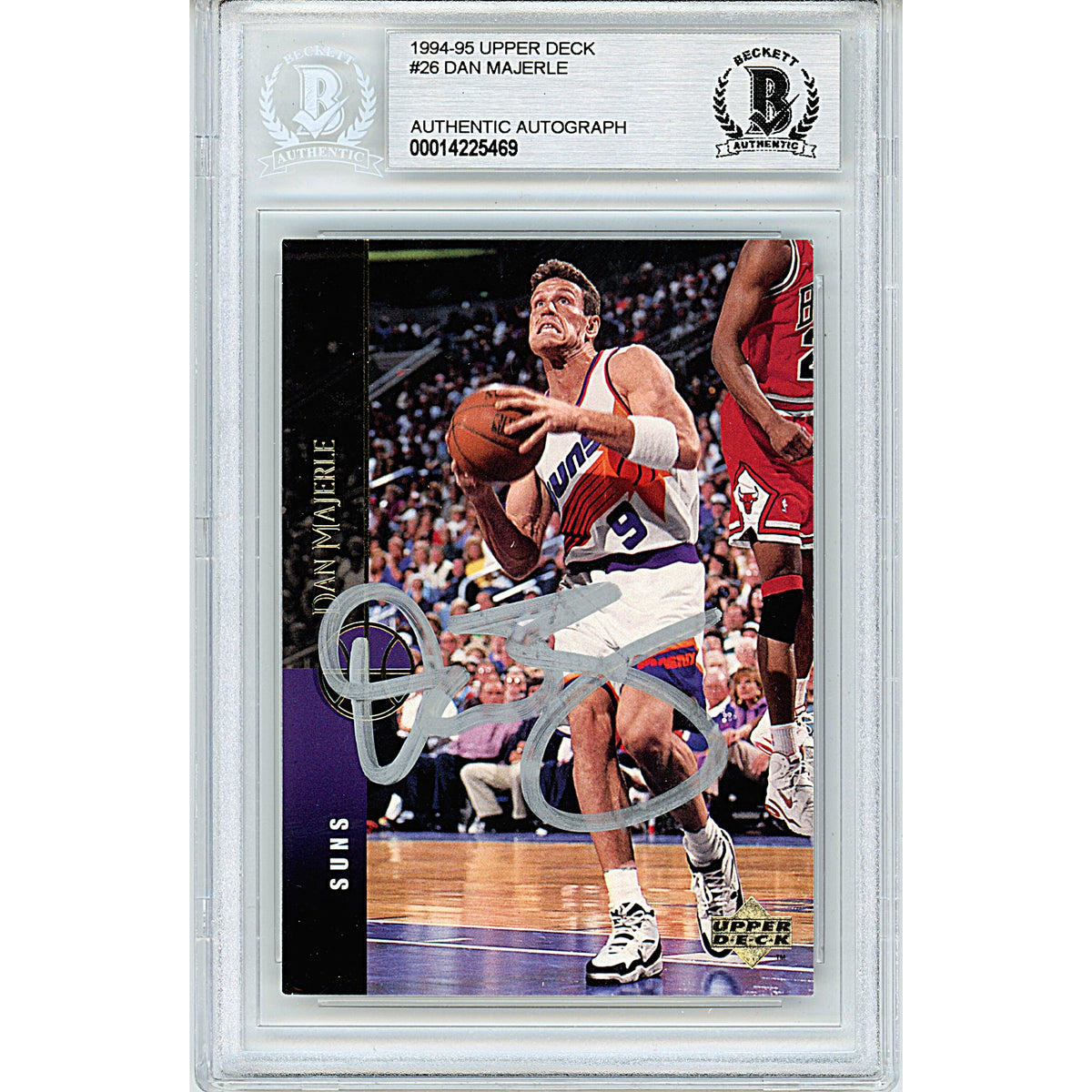 Dan Majerle Upper Deck Autographed Trading Card Beckett BGS