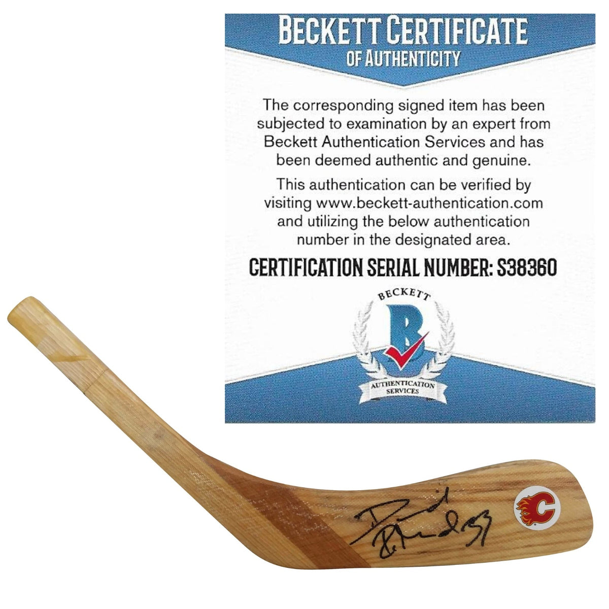 David Rittich Calgary Flames Signed Autographed Photo Beckett BAS