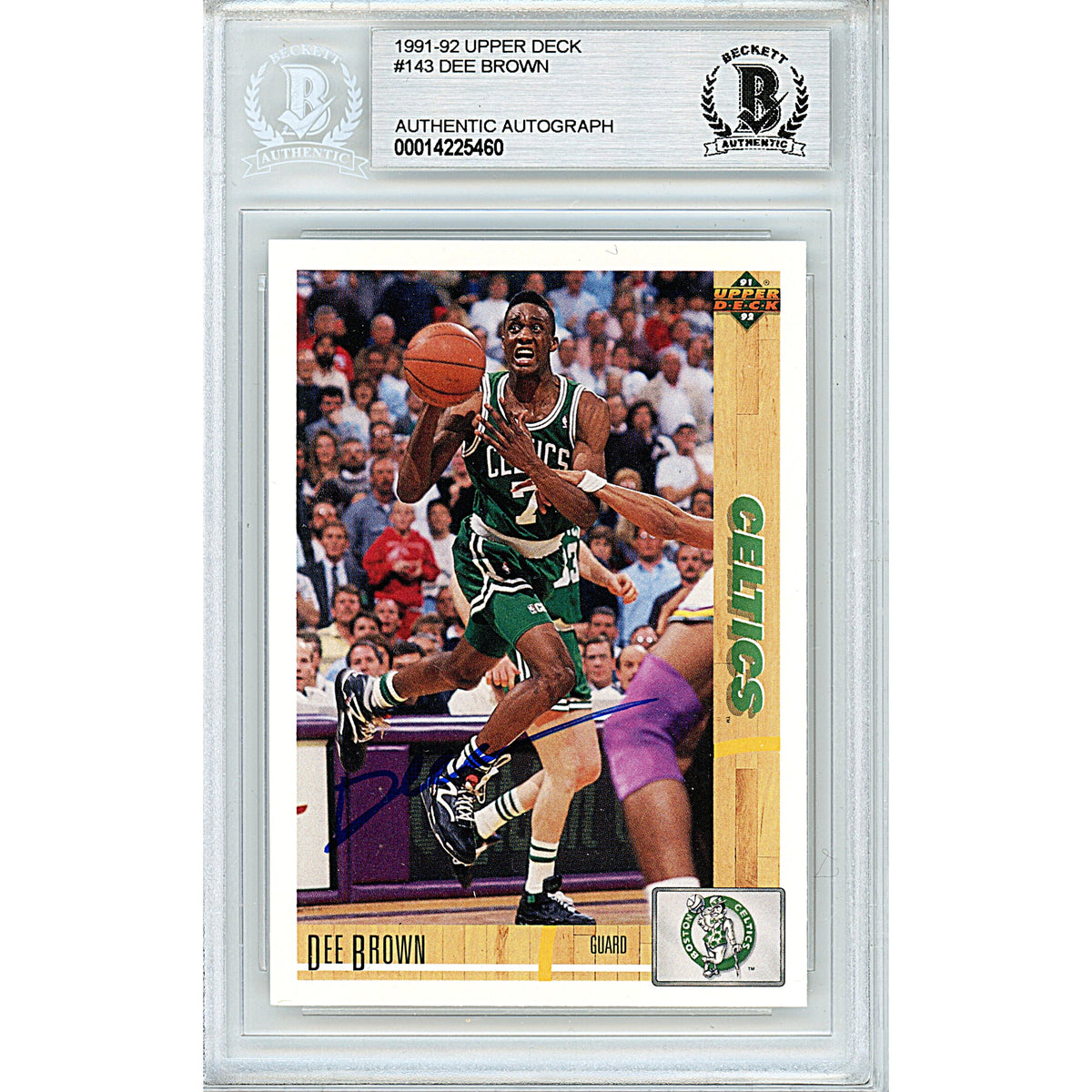 Dee Brown Upper Deck Autographed Trading Card Beckett BGS