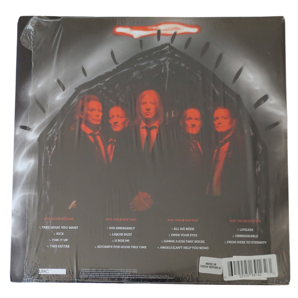 Def Leppard Band Autographed Diamond Signed Vinyl Beckett BAS
