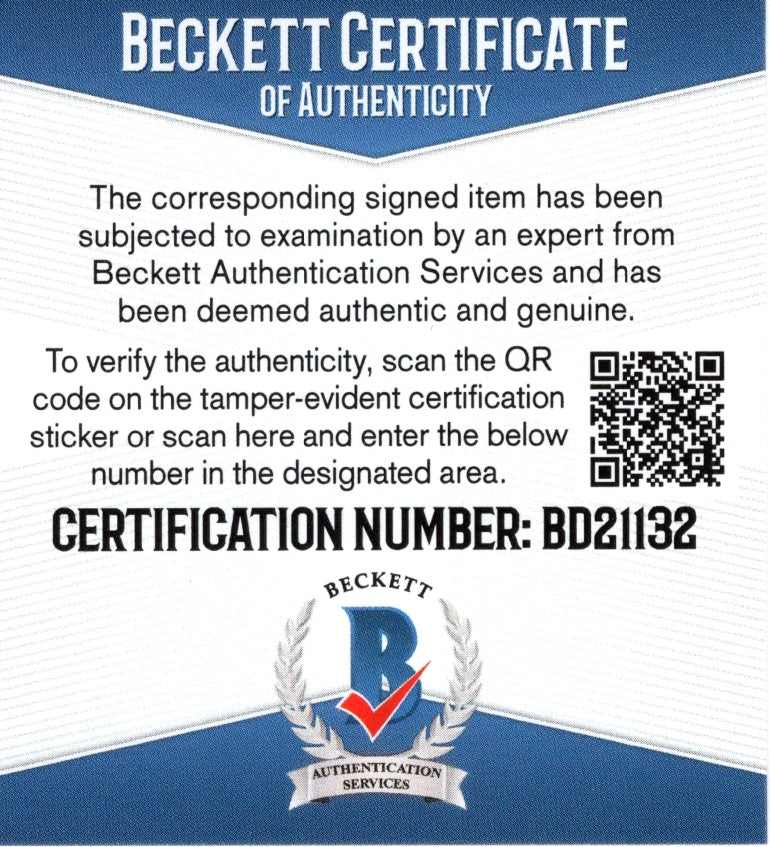 Denzel Perryman Autographed Autograph Trading Card Beckett BAS