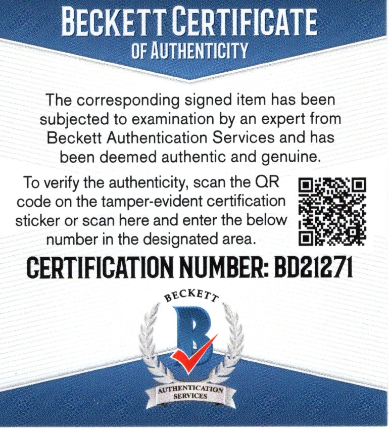 Dj Yella Autographed Trading Card Beckett BAS