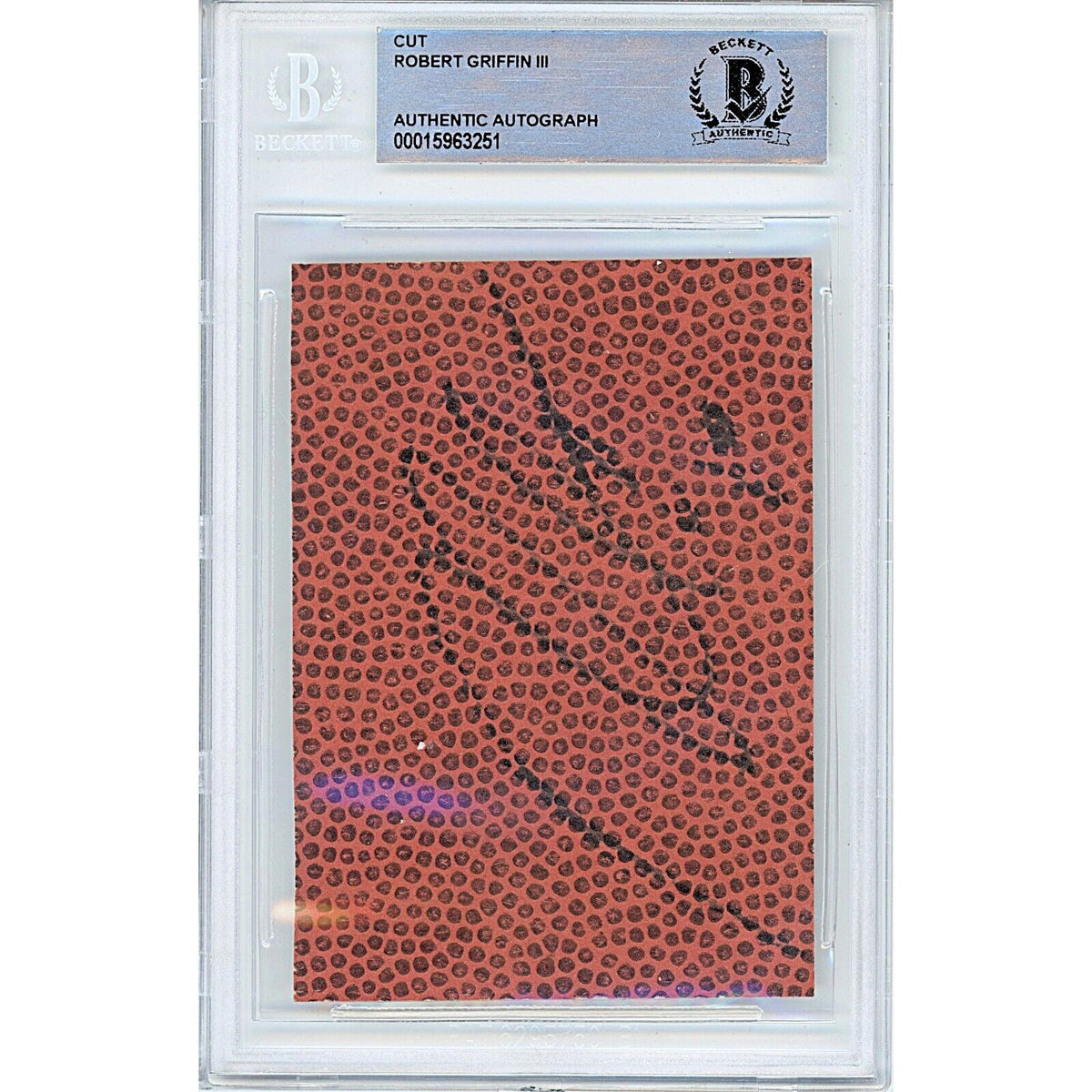 Robert Griffin Signed Trading Card Beckett BAS