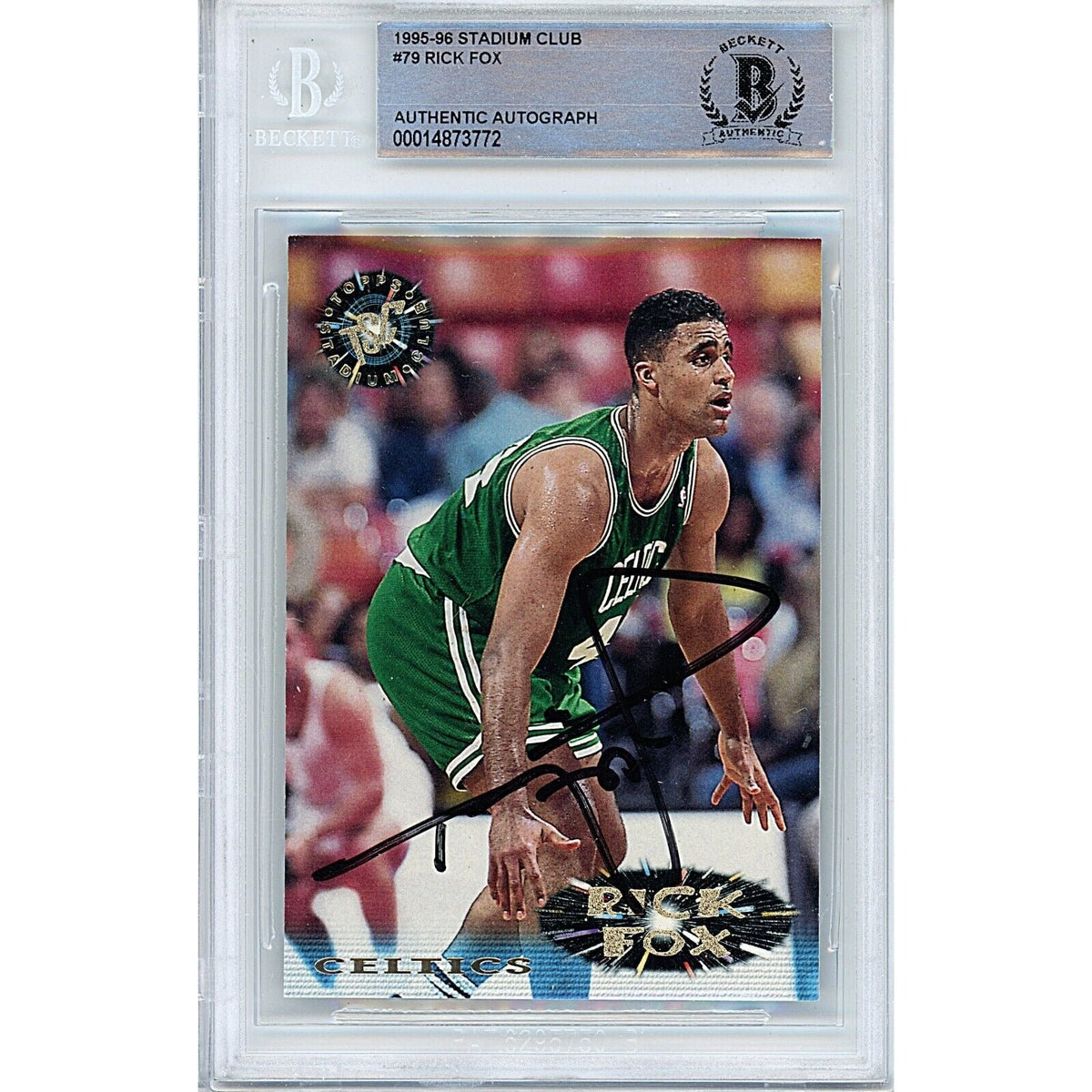 Rick Fox Boston Celtics Signed Autographed Trading Card Beckett BAS