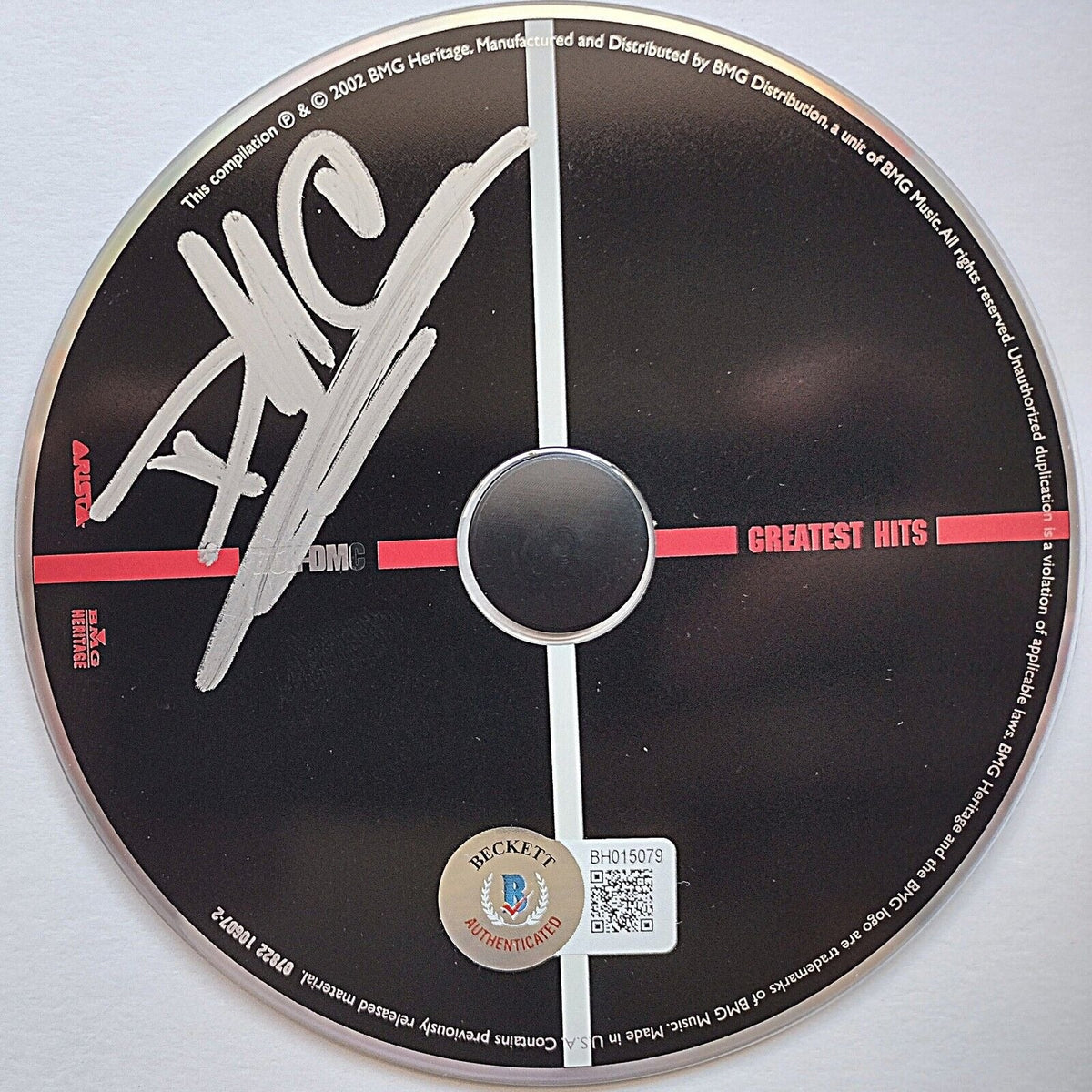 Darryl Mcdaniels Autographed Run Signed Cd Beckett BAS