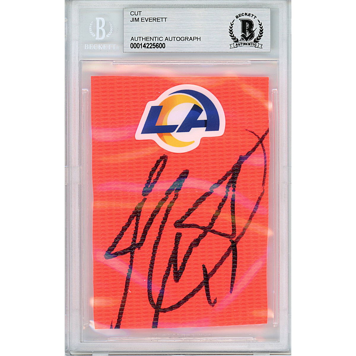Jim Everett Autographed Cut Signature Beckett BGS