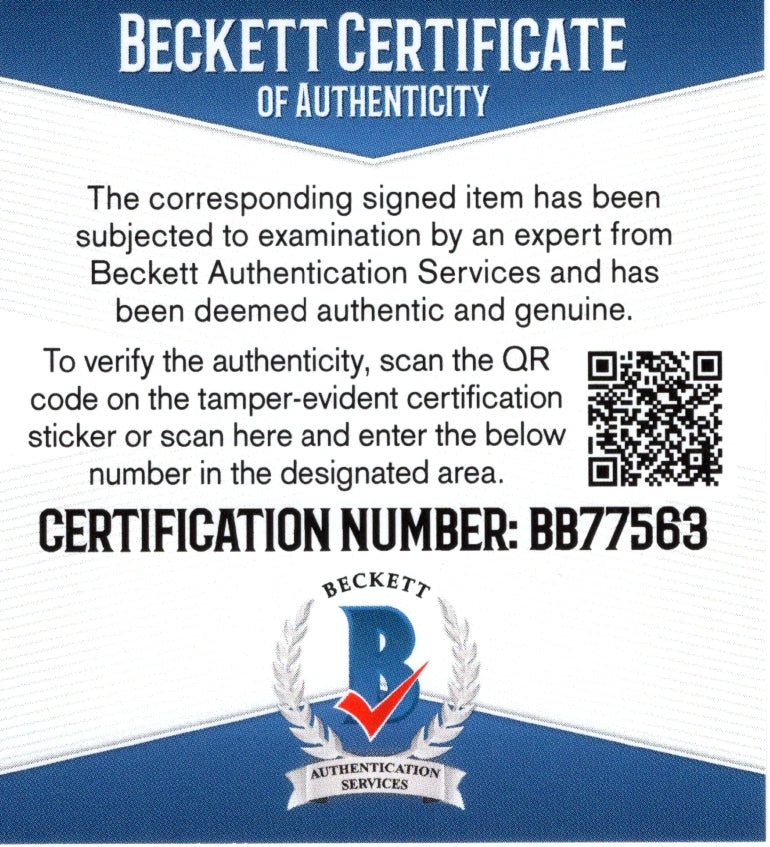 Jimmy Hart Autographed Microphone Auto Photo Beckett BAS
