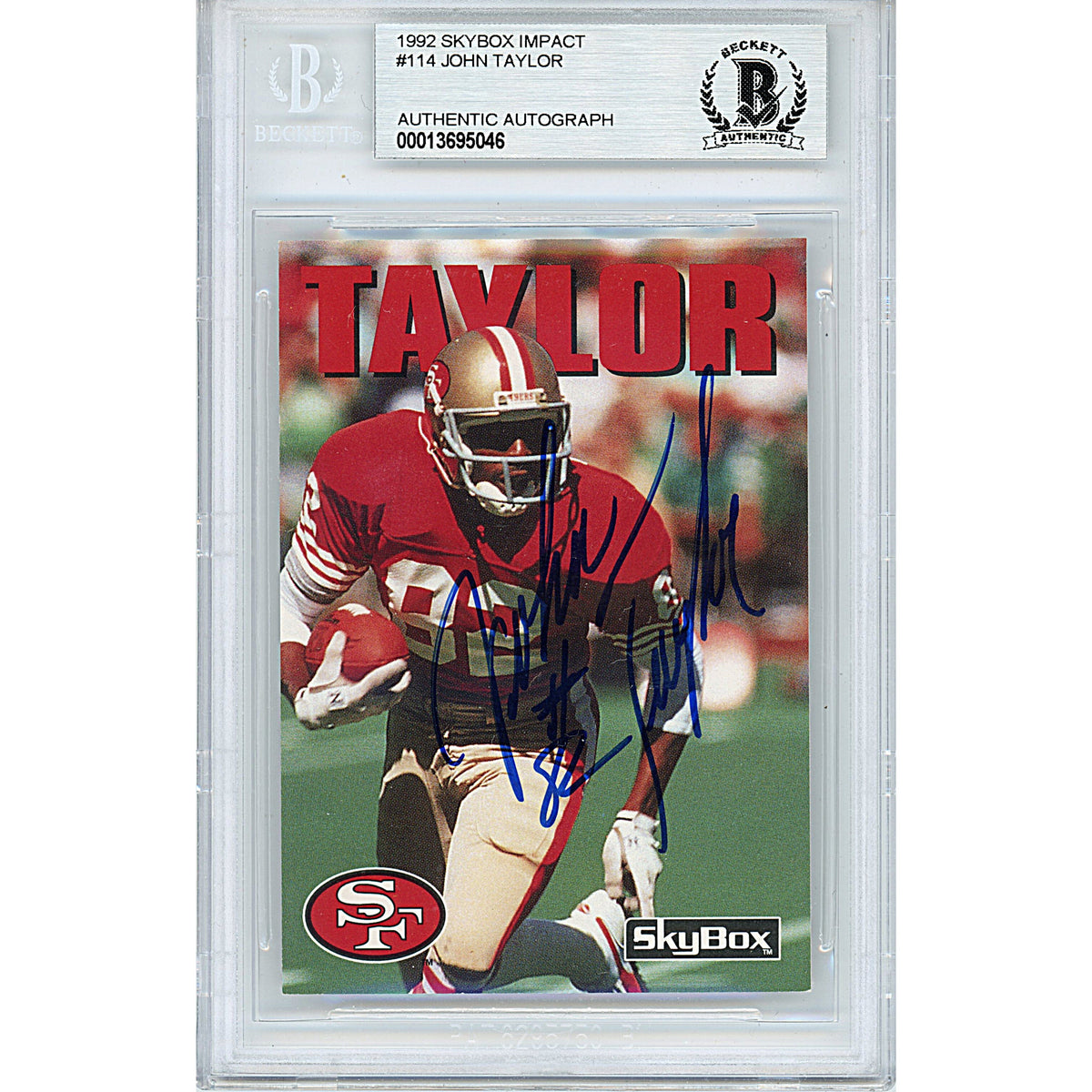 John Taylor Signed San Francisco Autographed Trading Card Beckett BGS