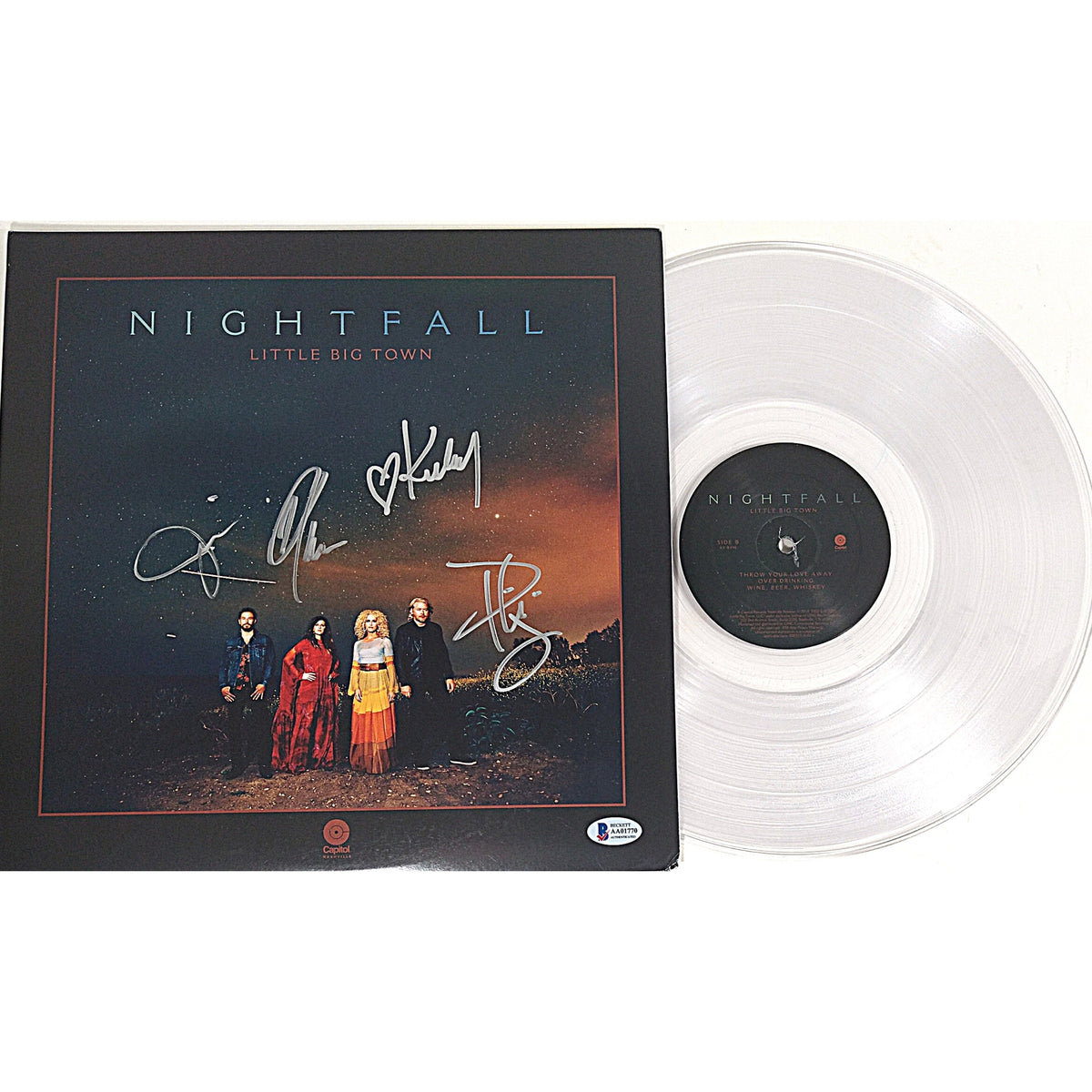 Little Big Autographed Nightfall Vinyl Trading Card Beckett BAS
