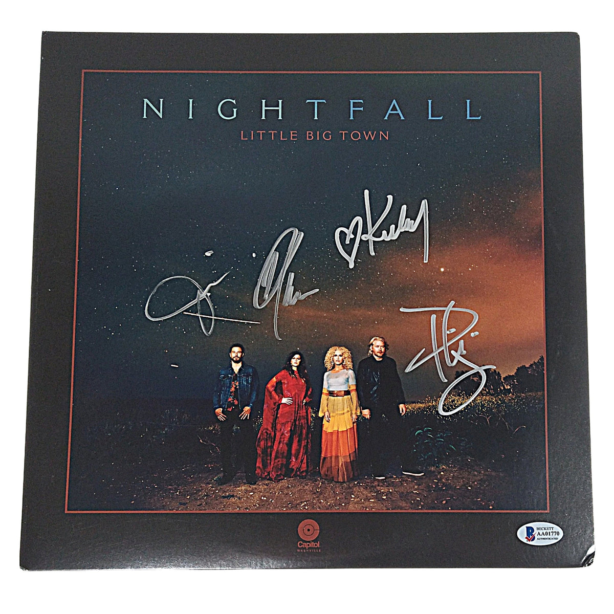 Little Big Autographed Nightfall Vinyl Autograph Trading Card Beckett BAS