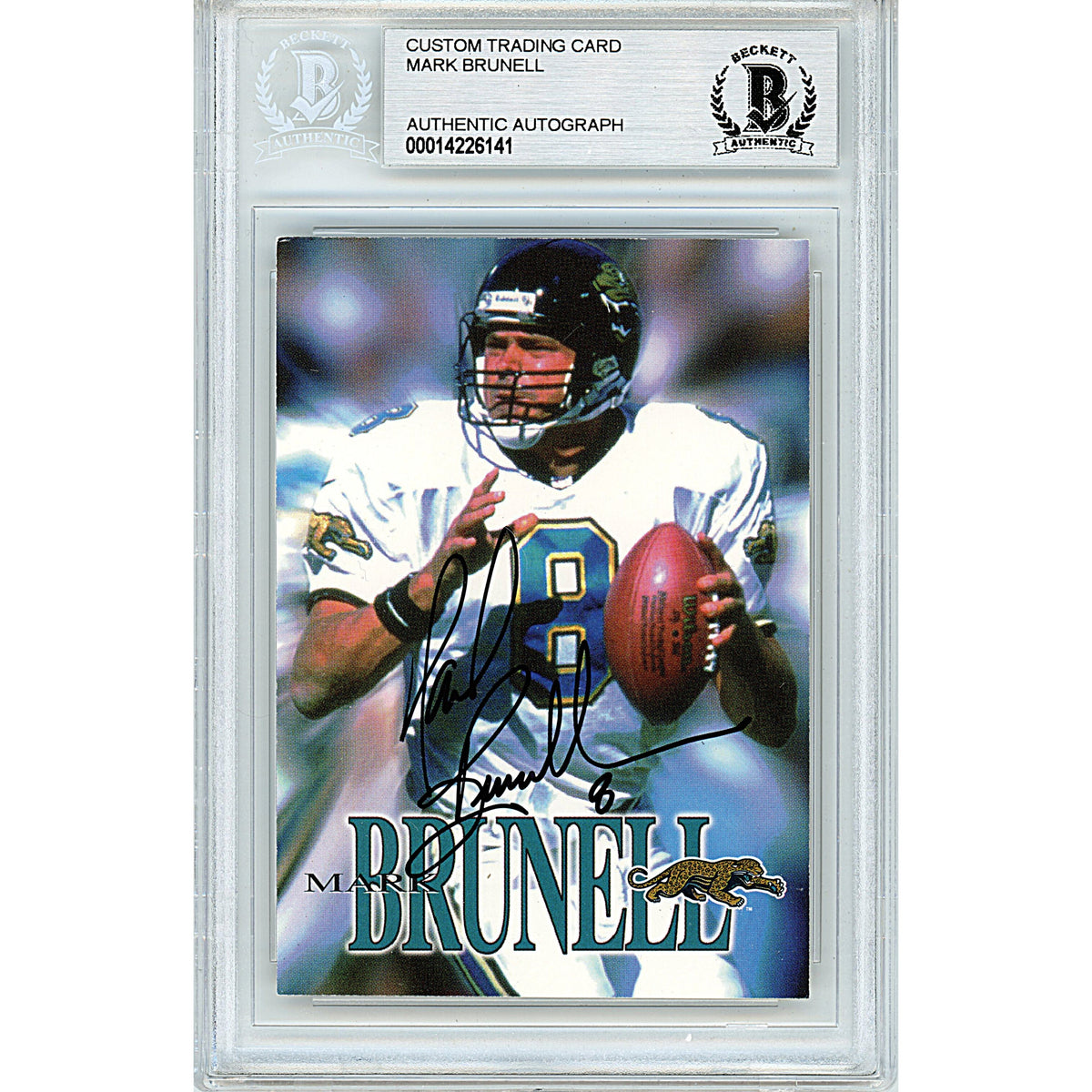 Mark Brunell Autographed Jacksonville Jaguars Trading Card Beckett BGS