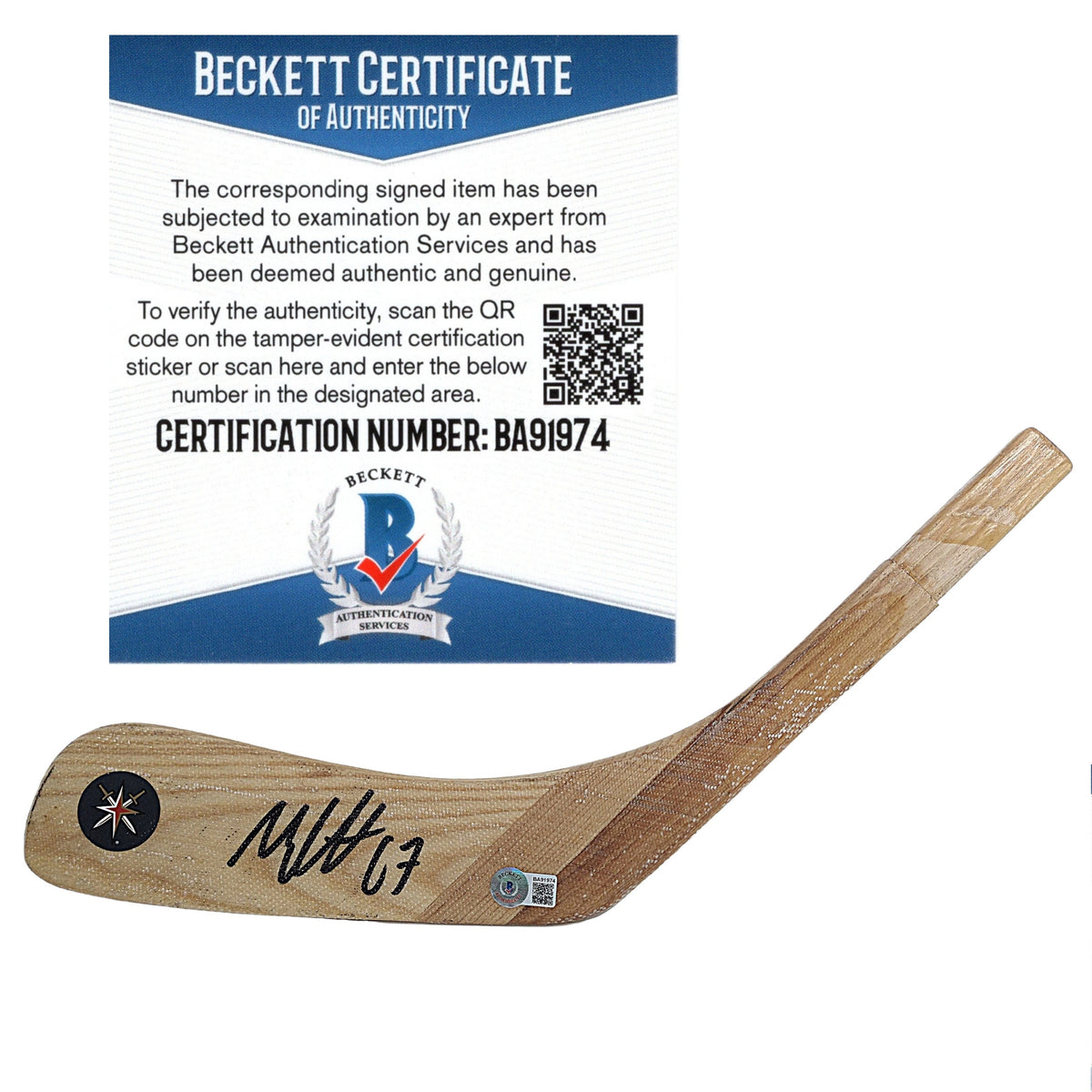 Max Pacioretty Autographed Vegas Golden Photo Beckett BAS
