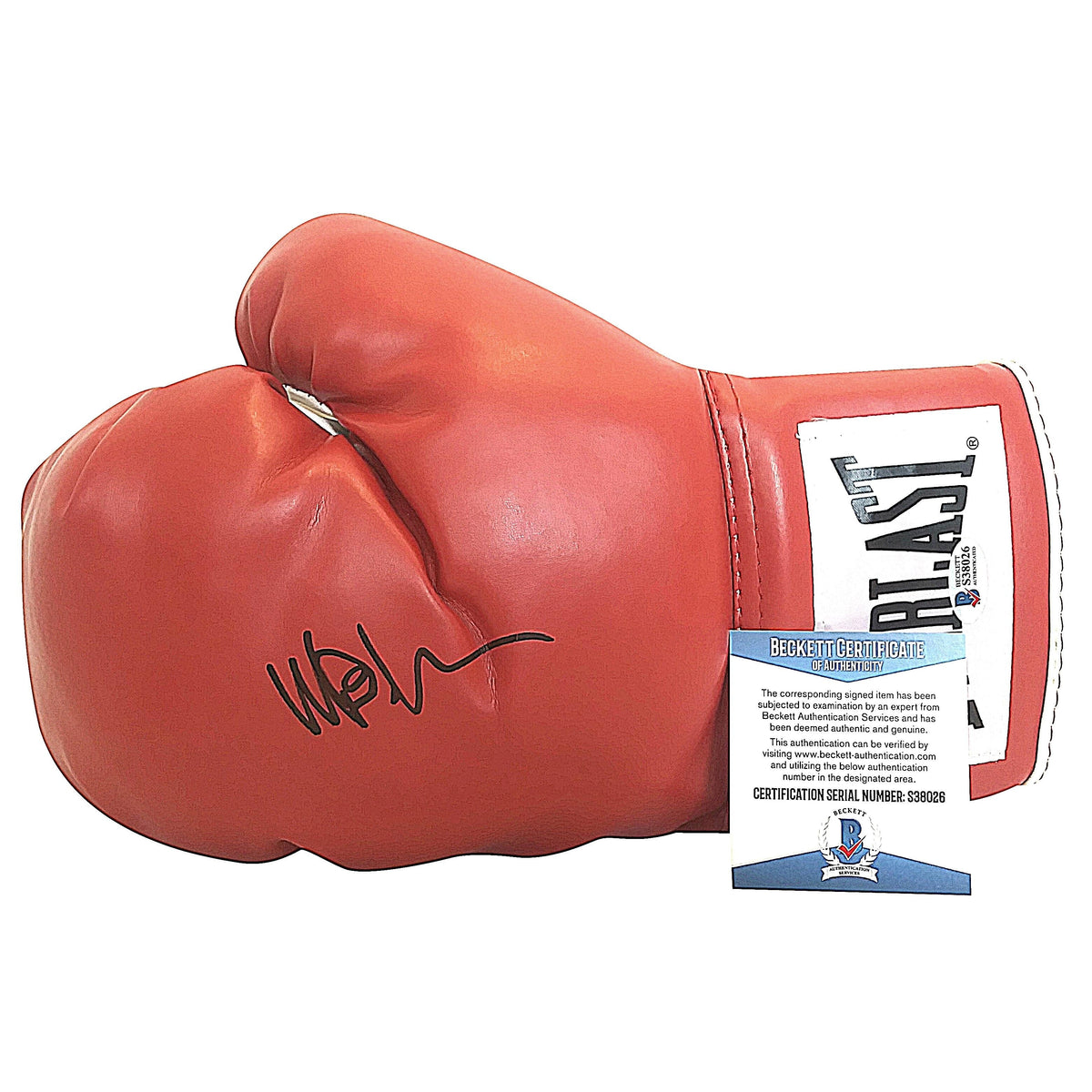 Michael Buffer Signed Red Everlast Autographed Baseball Beckett BAS