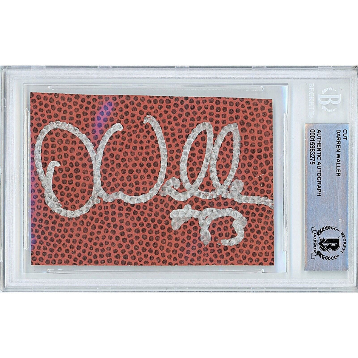 Darren Waller Las Vegas Raiders Autographed Trading Card Beckett BAS