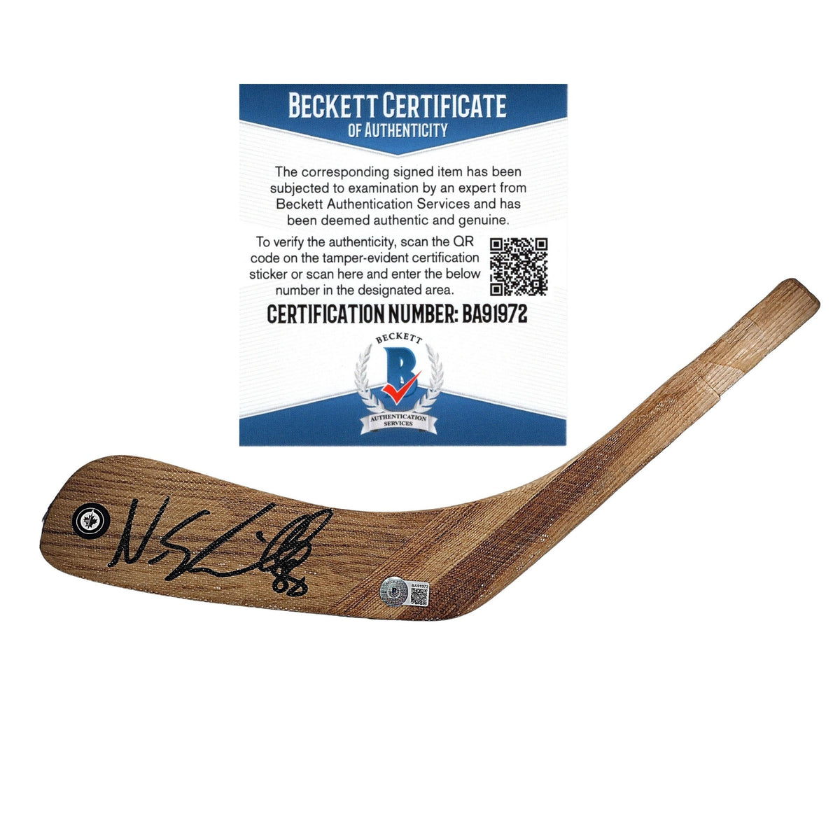 Nate Schmidt Autographed Winnipeg Jets Photo Beckett BAS