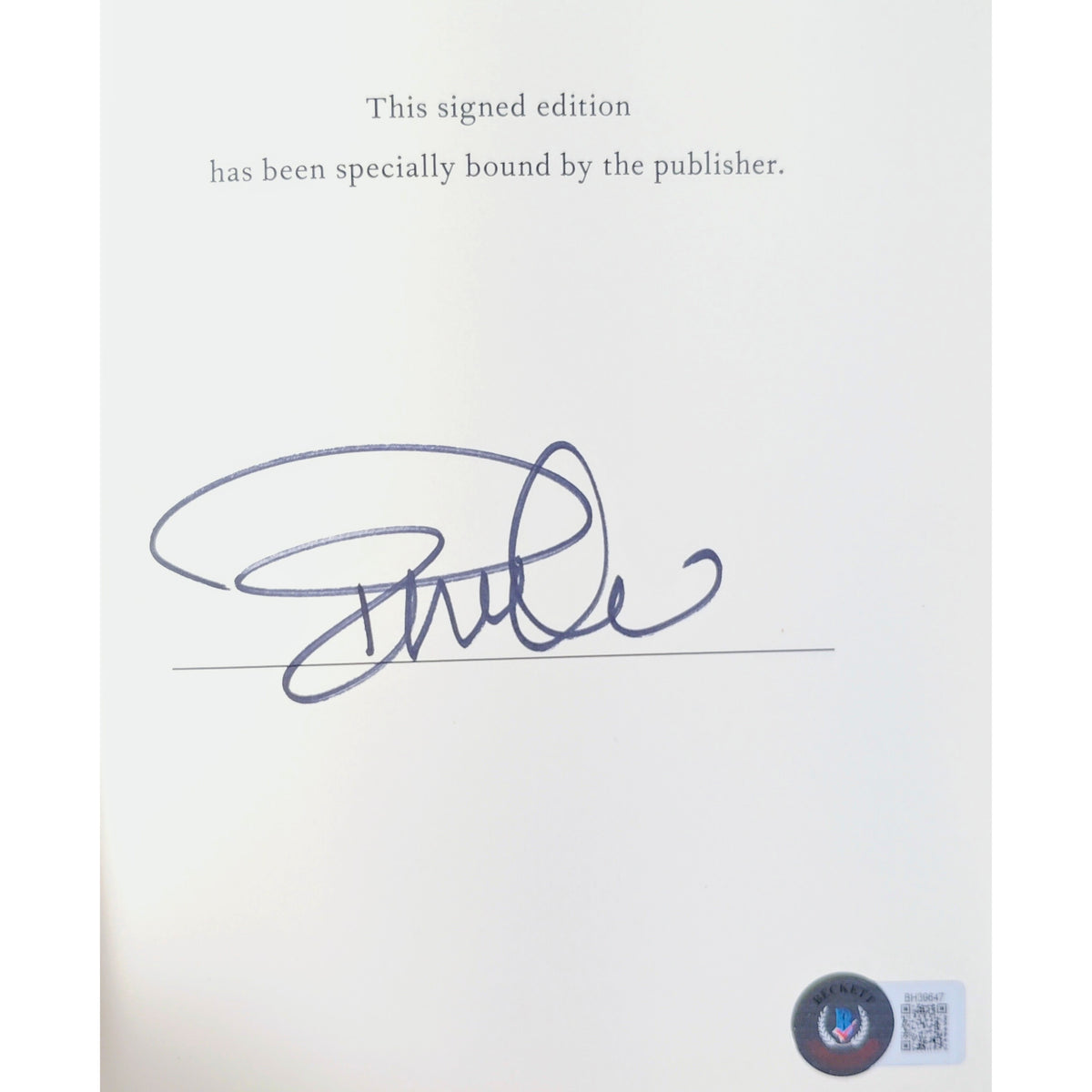Pamela Anderson Signed Love Book Beckett BAS
