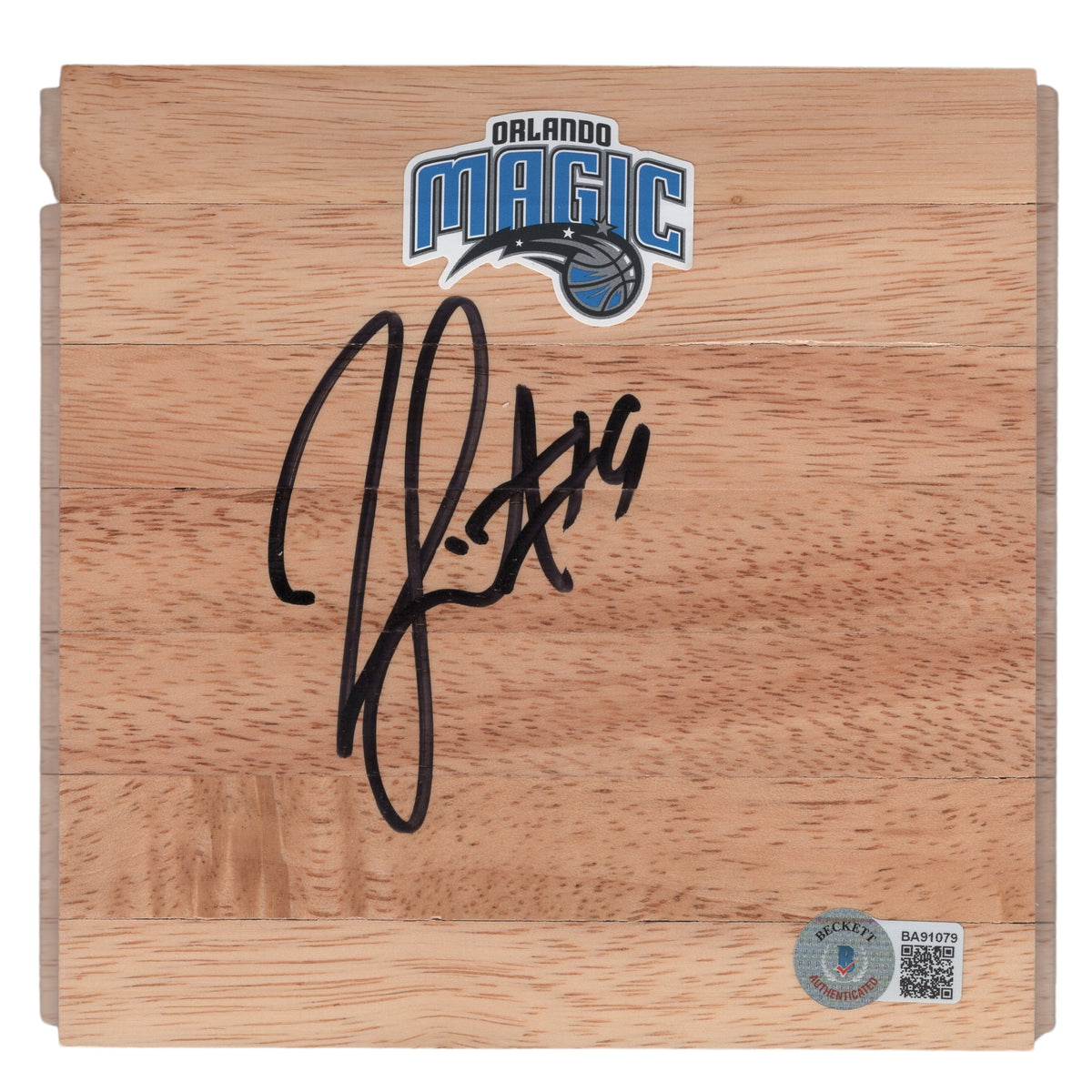 Rashard Lewis Signed Orlando Magic Autograph Photo Beckett BAS