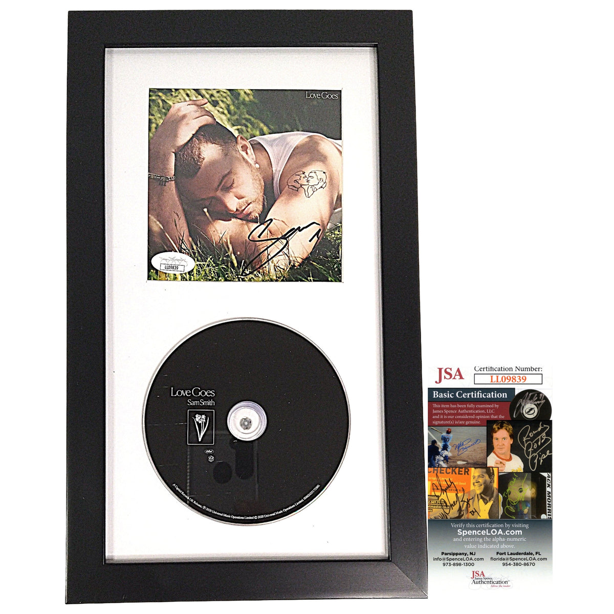 Sam Smith Signed Love Goes Autographed Photo JSA